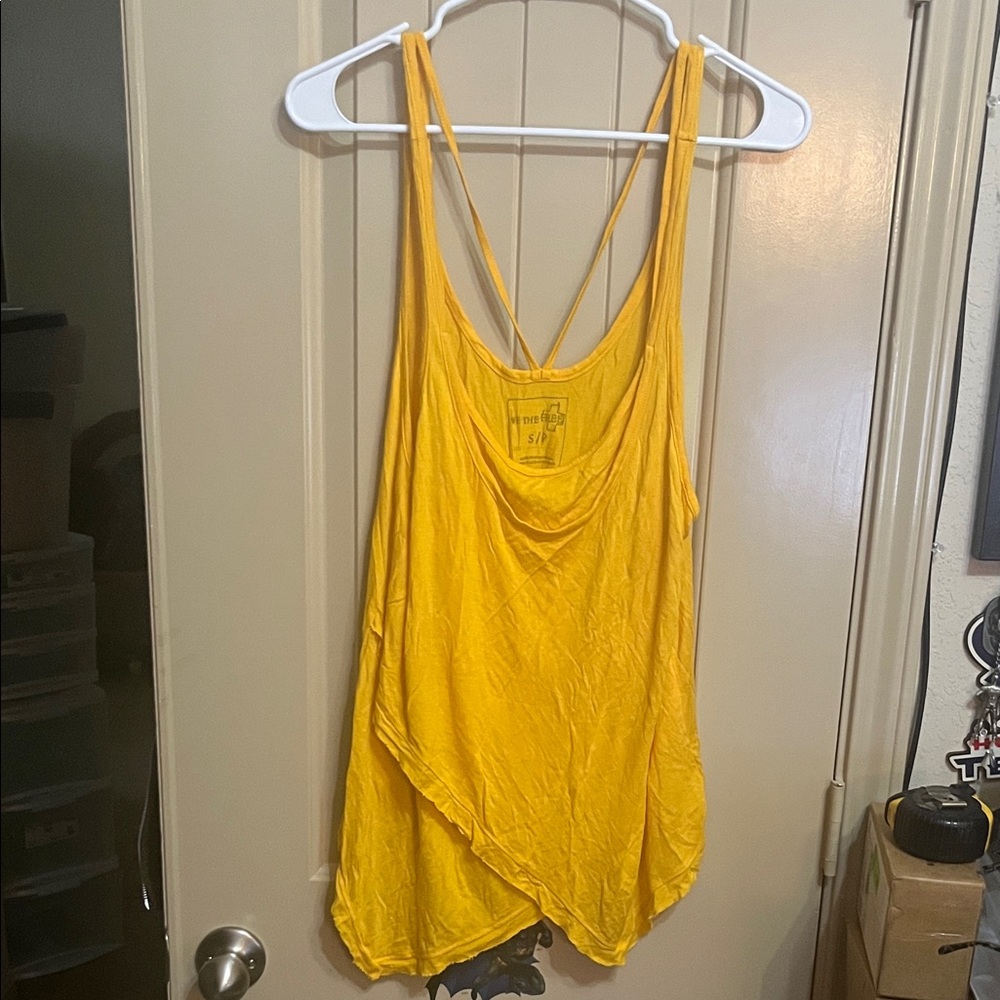 We The Free Sunlit Yellow Tank Top